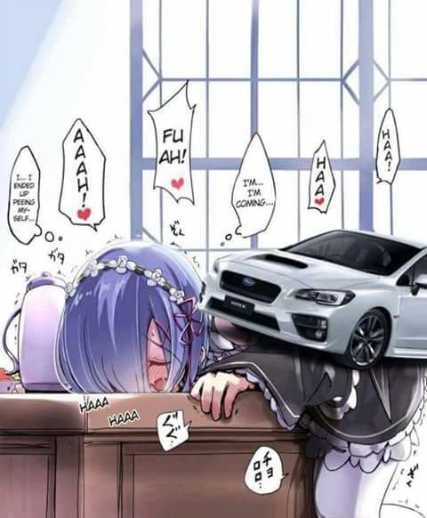 Rem Subaru car sex meme