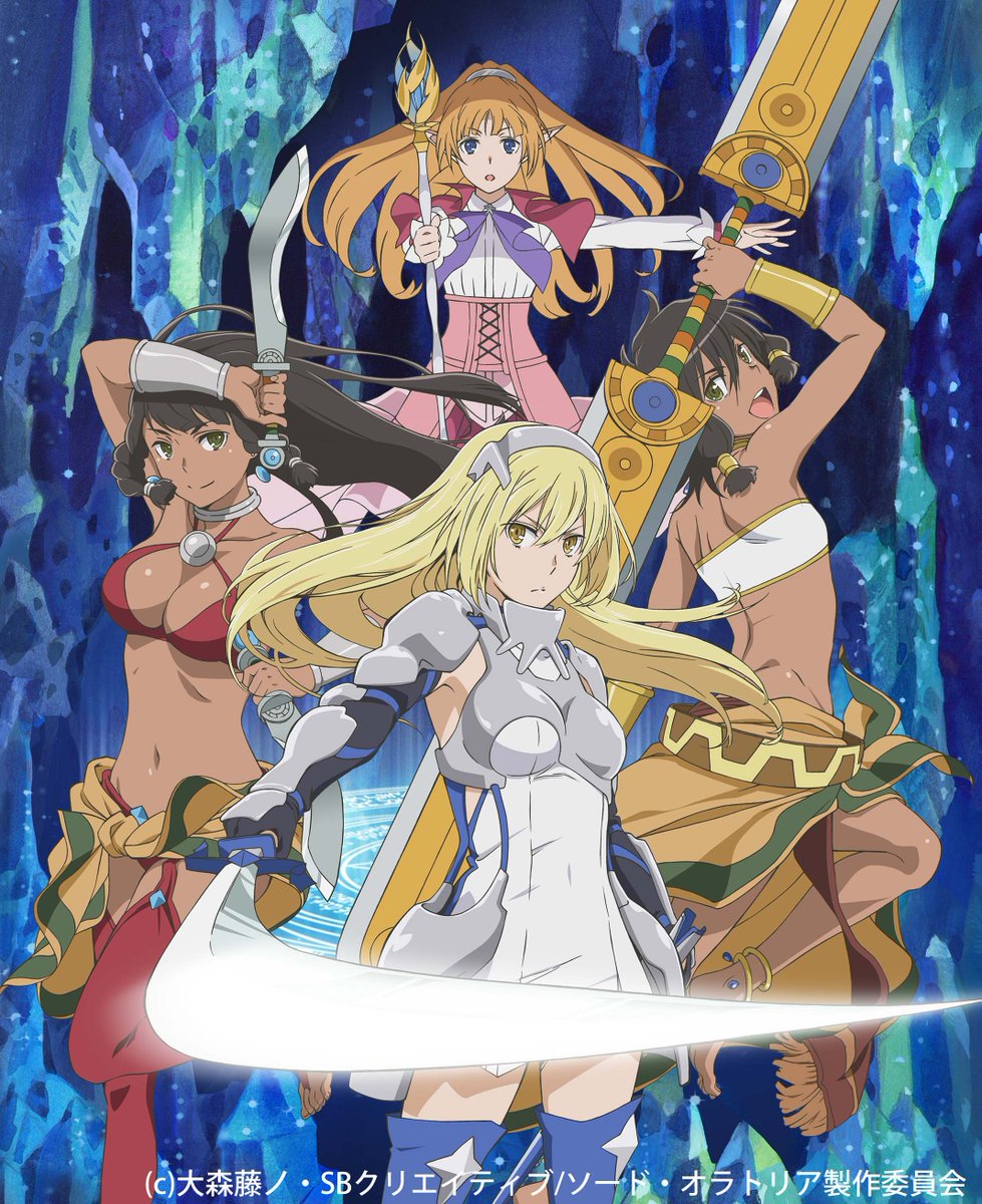 Danmachi Spin-Off “Sword Oratoria” TV Anime Key Visual and Air Date Revealed