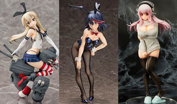 shimakaze, ryuko matoi, super sonico