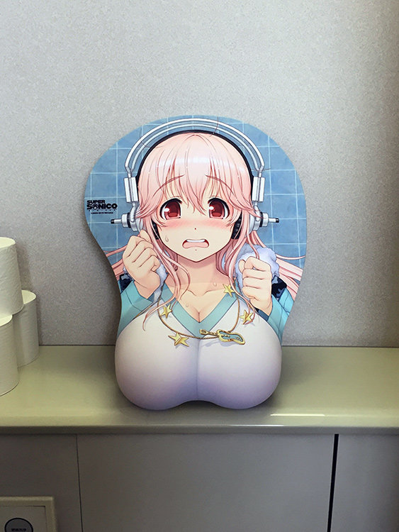 Super Sonico Life Sized Oppai Mousepad
