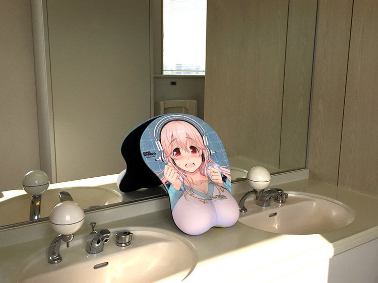 Super Sonico Life Sized Oppai Mousepad