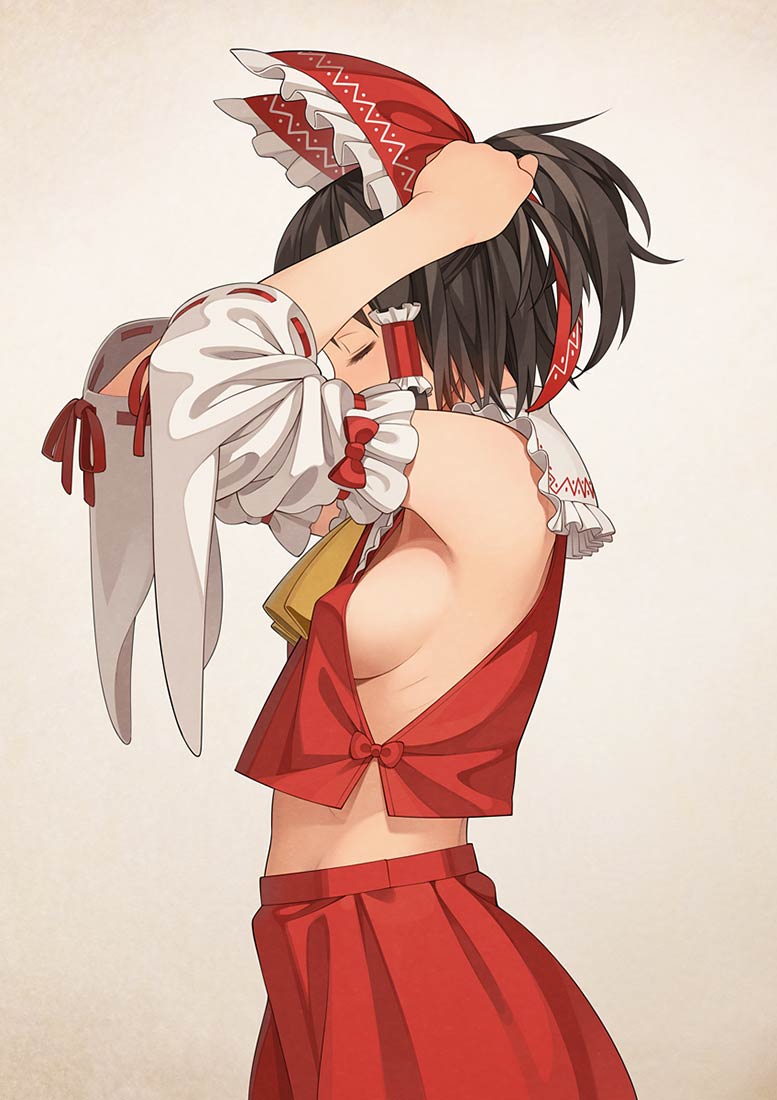 Hakurei Reimu sideboob