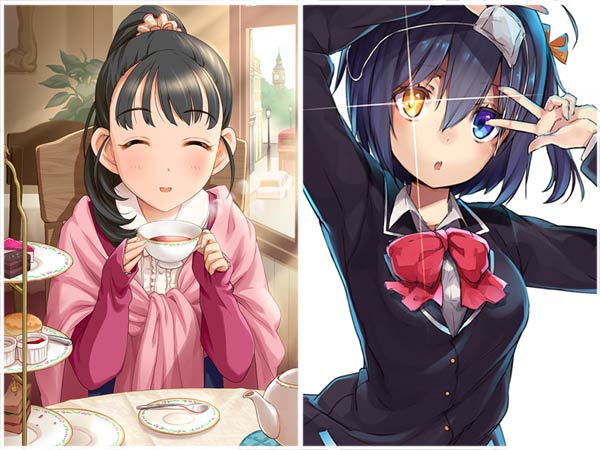 Anime Eyes and Coffee Shop