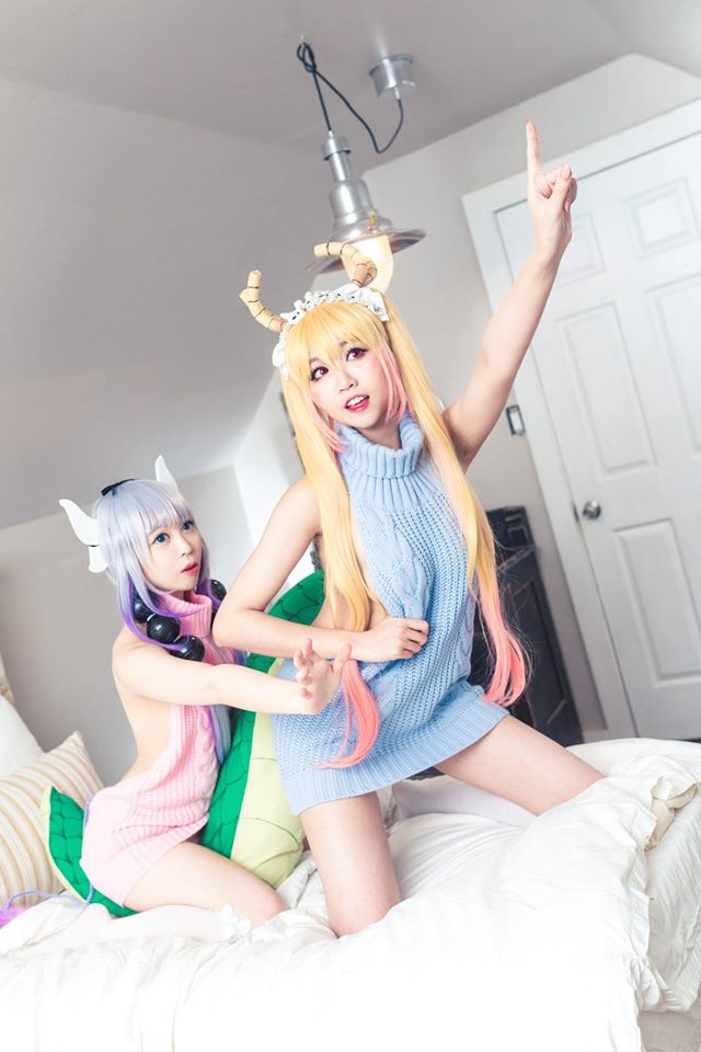 Kobayashi San Chi No Maid Dragon Tooru And Kanna Cosplay 2
