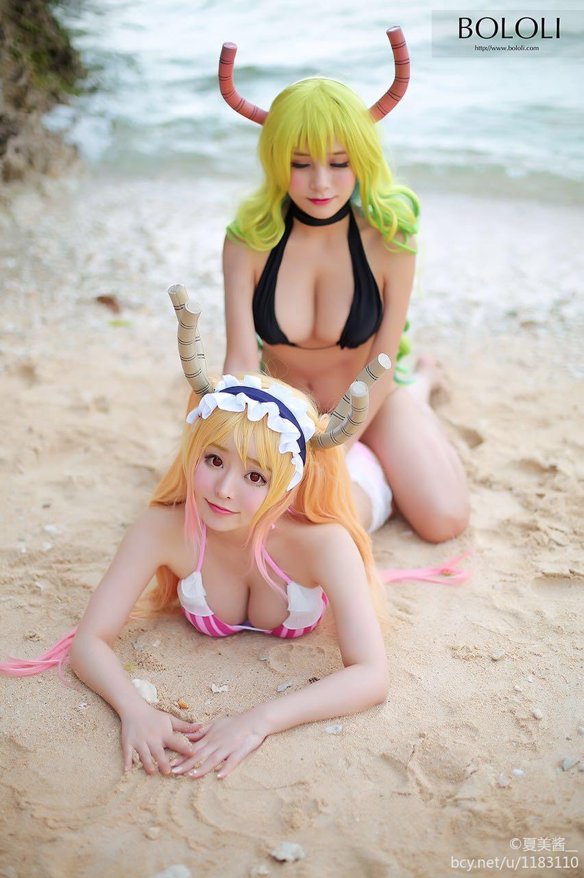 Kobayashi's Dragon Maid Tohru And Lucoa Cosplay By Natsumi And Liu Yu Chi 2