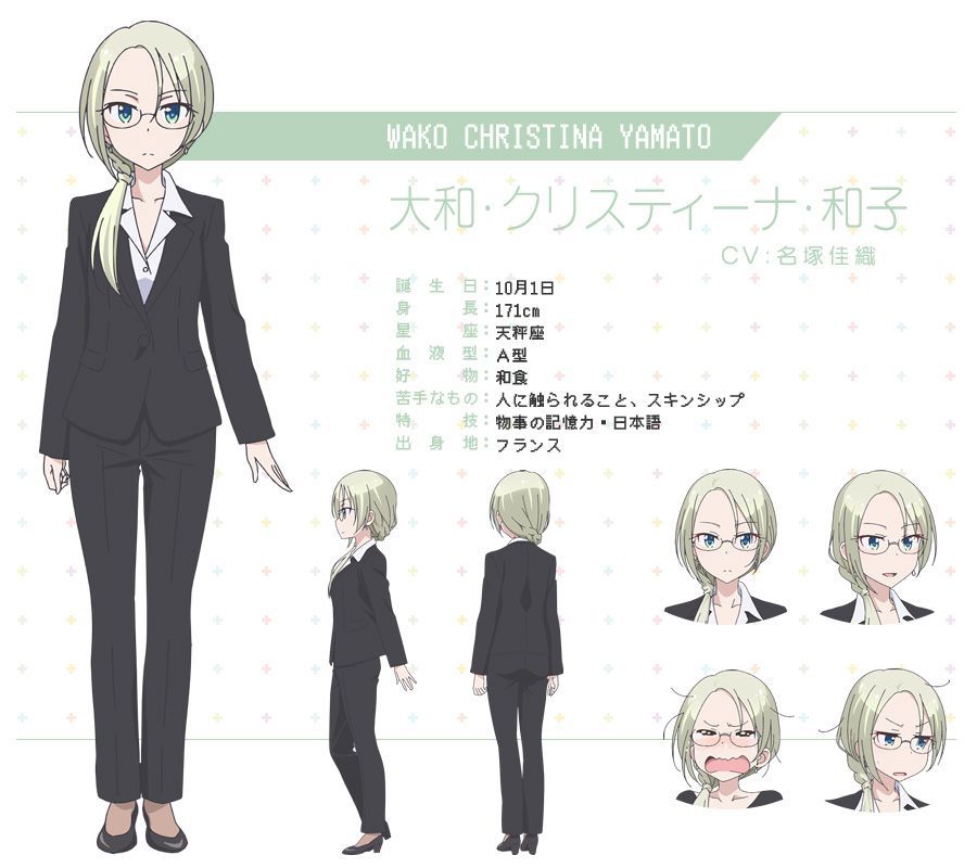 New Game Season 2 Character Designs Wako Christina Yamato