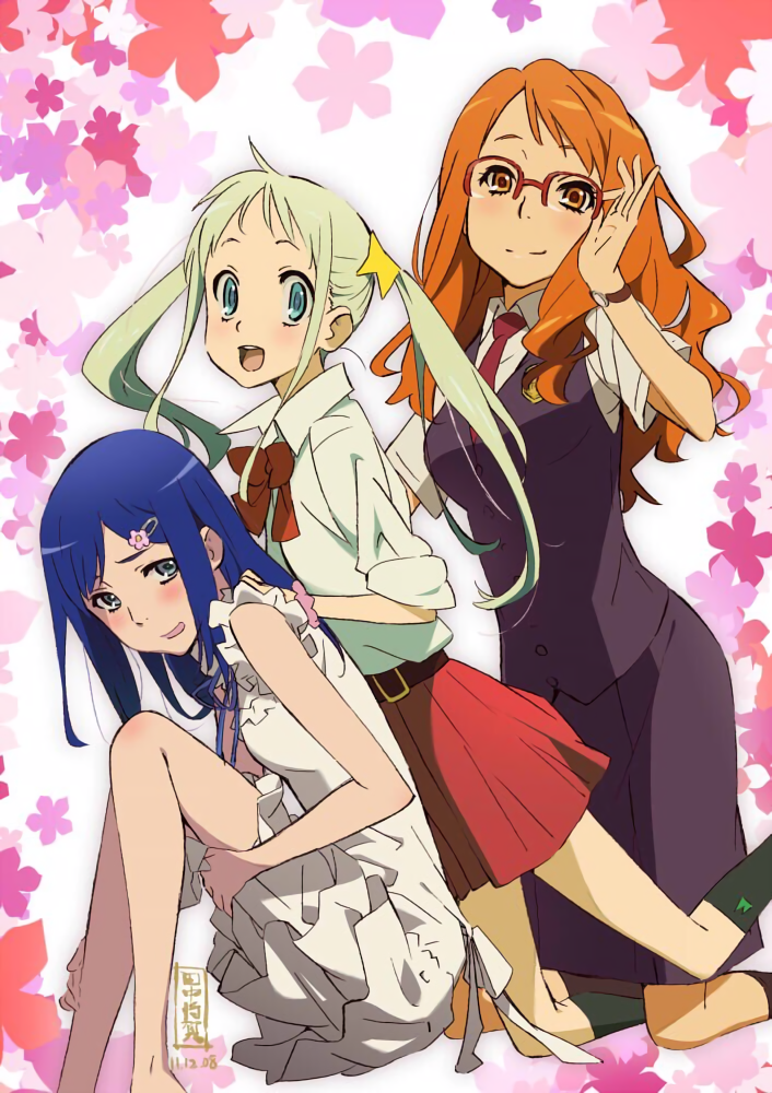 Top 10 Cutest Childhood Friends In Anime Honma Meiko Anjou Naruko Tsurumi Chiriko Anohana