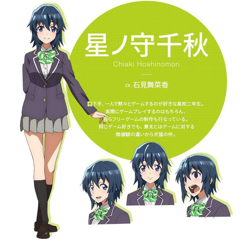 Gamers Anime Character Designs Chiaki Hoshinomori