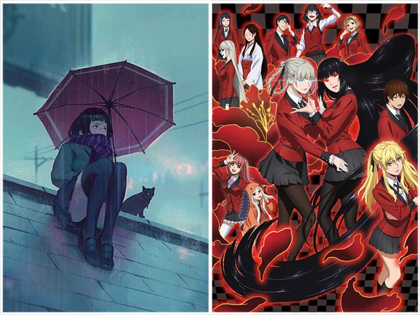 a new anime about gambling, plus fun with sound words