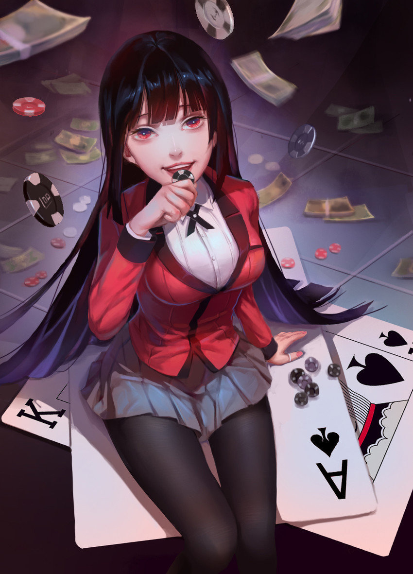 Top 10 Anime Heroines Of Summer 2017 Kakegurui's Yumeko Jabami