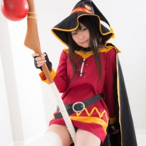 Ero Cosplay Of KonoSuba Megumin By Tsubomi 0019