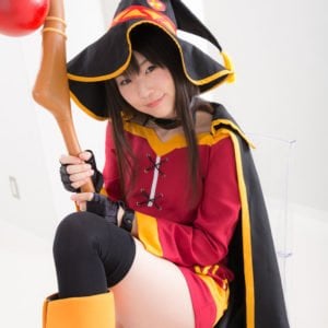 Ero Cosplay Of KonoSuba Megumin By Tsubomi 0025