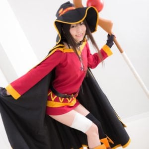 Ero Cosplay Of KonoSuba Megumin By Tsubomi 0030