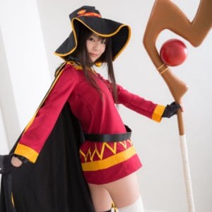 Ero Cosplay Of KonoSuba Megumin By Tsubomi 0033