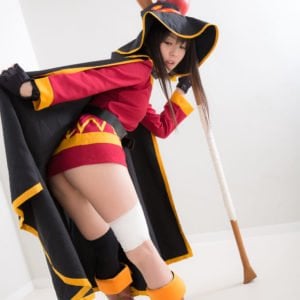 Ero Cosplay Of KonoSuba Megumin By Tsubomi 0035