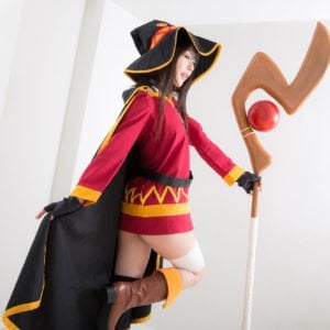 Ero Cosplay Of KonoSuba Megumin By Tsubomi 0036
