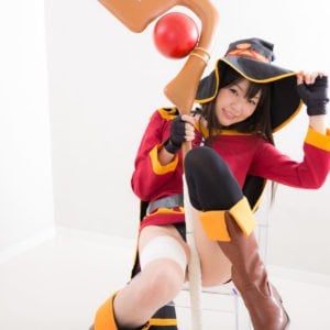 Ero Cosplay Of KonoSuba Megumin By Tsubomi 0039