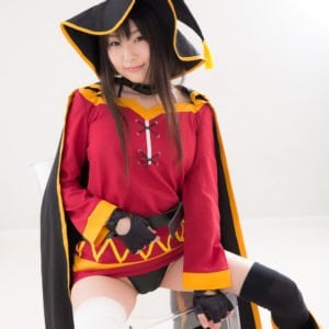 Ero Cosplay Of KonoSuba Megumin By Tsubomi 0048