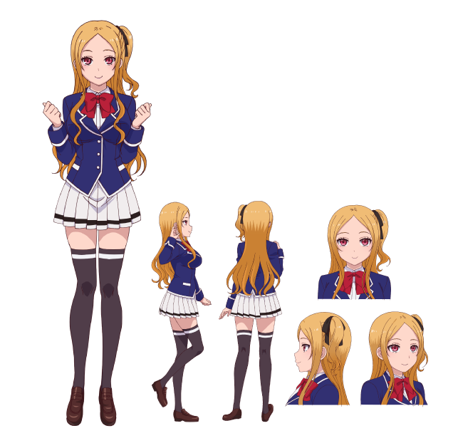 My Girlfriend Is ShoBitch TV Anime Character Designs Rina Saijou