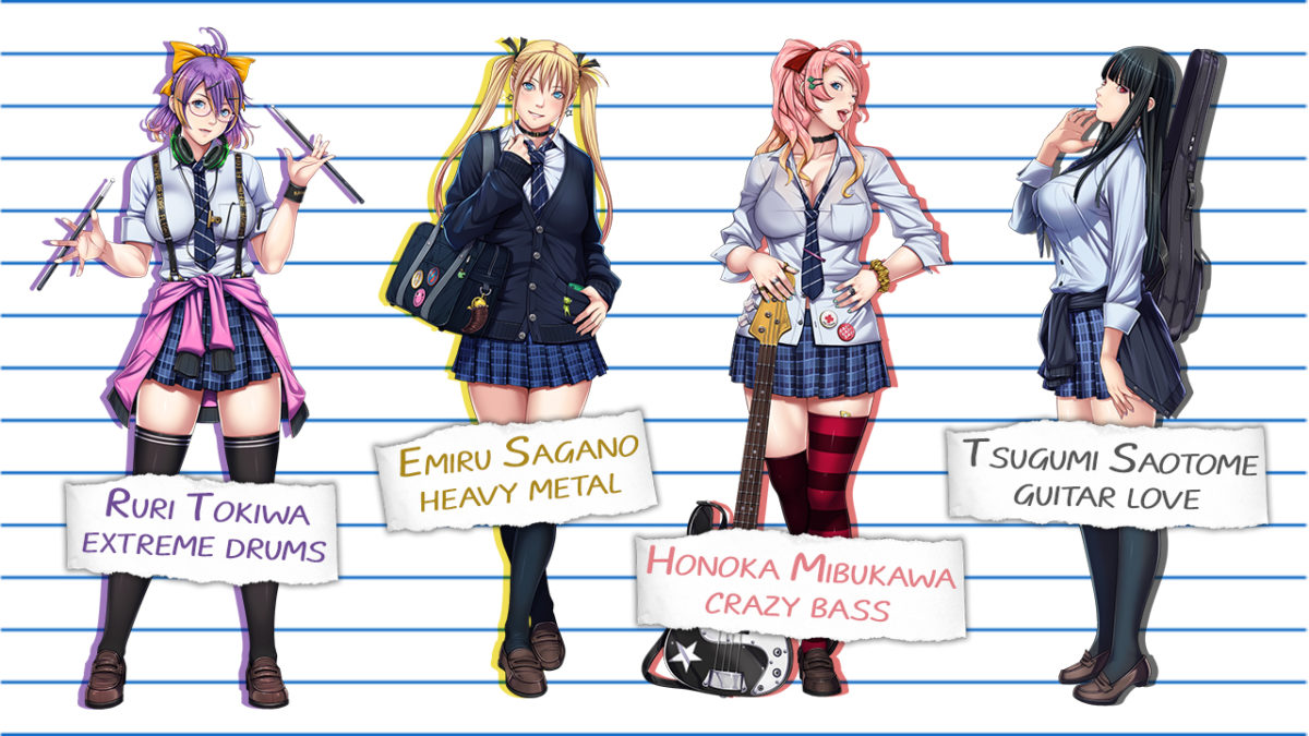 Original JK Heroines B2 Tapestry Sei Shoujo Group