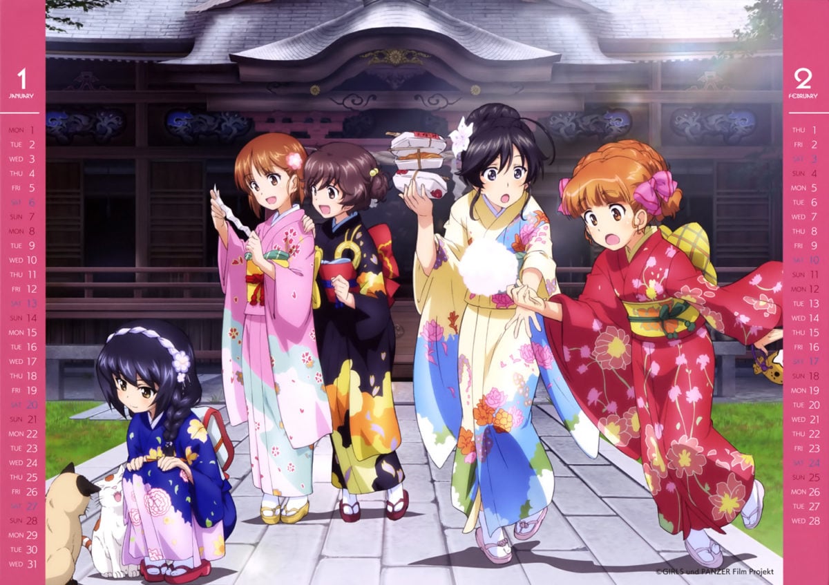 Girls Und Panzer 2018 Calendar 0002