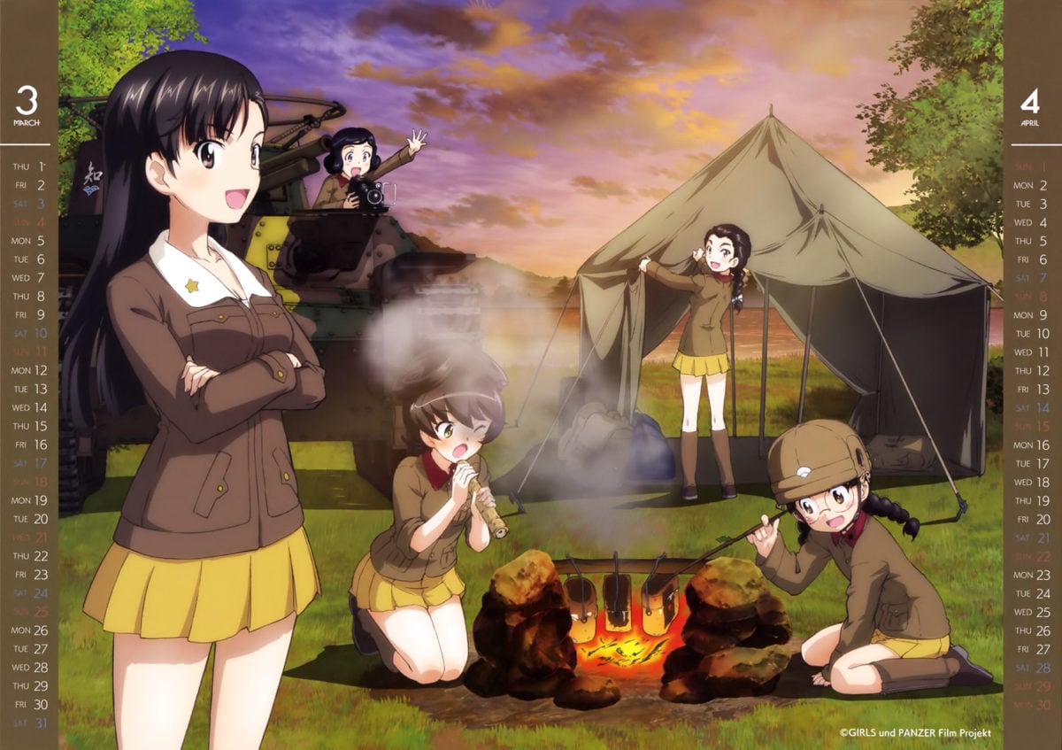 Girls Und Panzer 2018 Calendar 0003