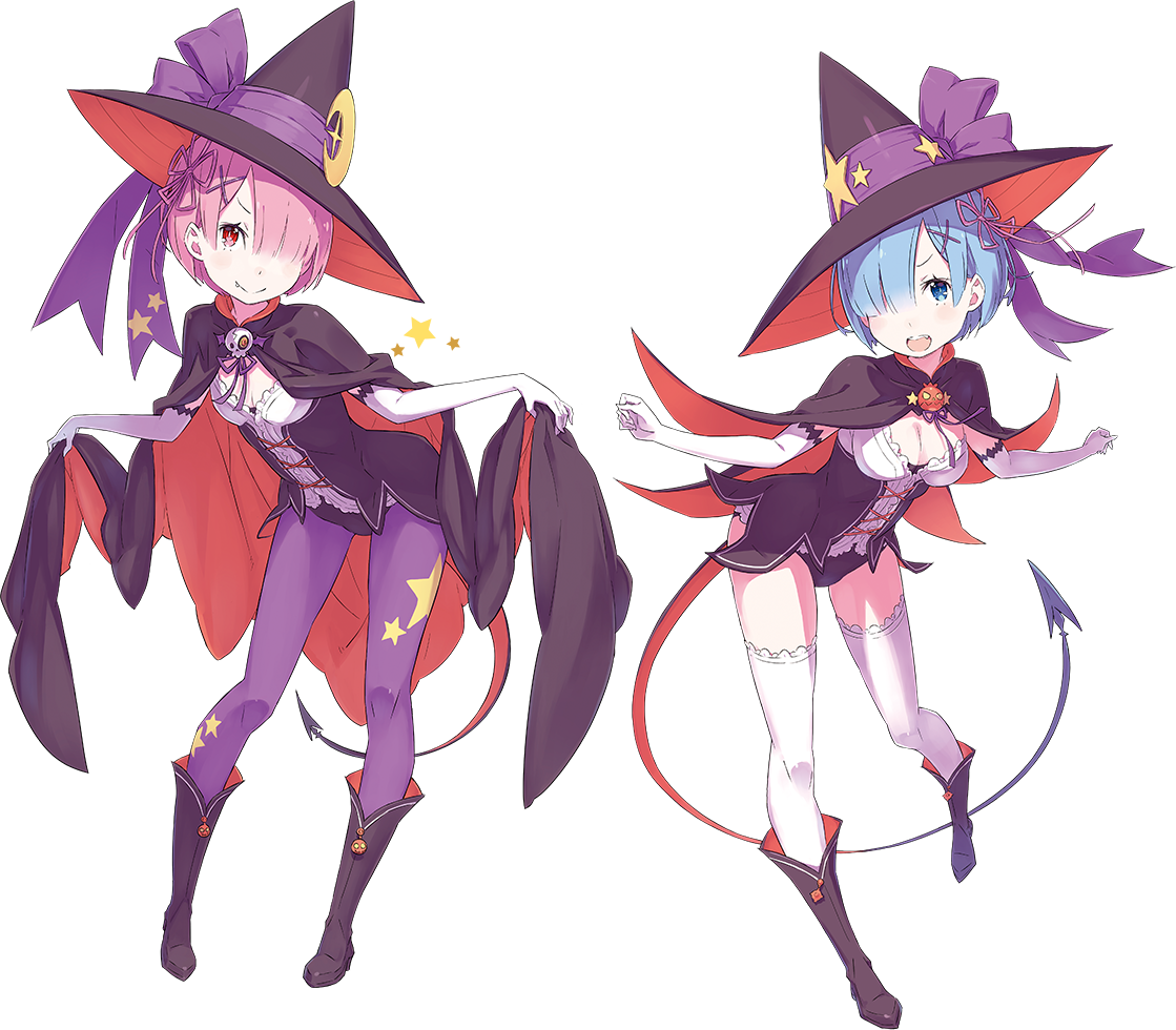 Re Zero's Ram And Rem Turn Into Witches For Halloween 2017