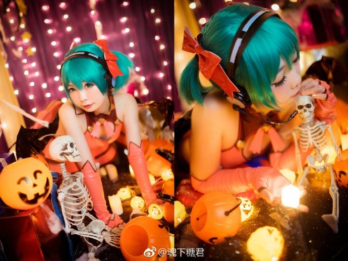 Hatsune Miku Halloween 2017 Cosplay By 魂下糖君 4