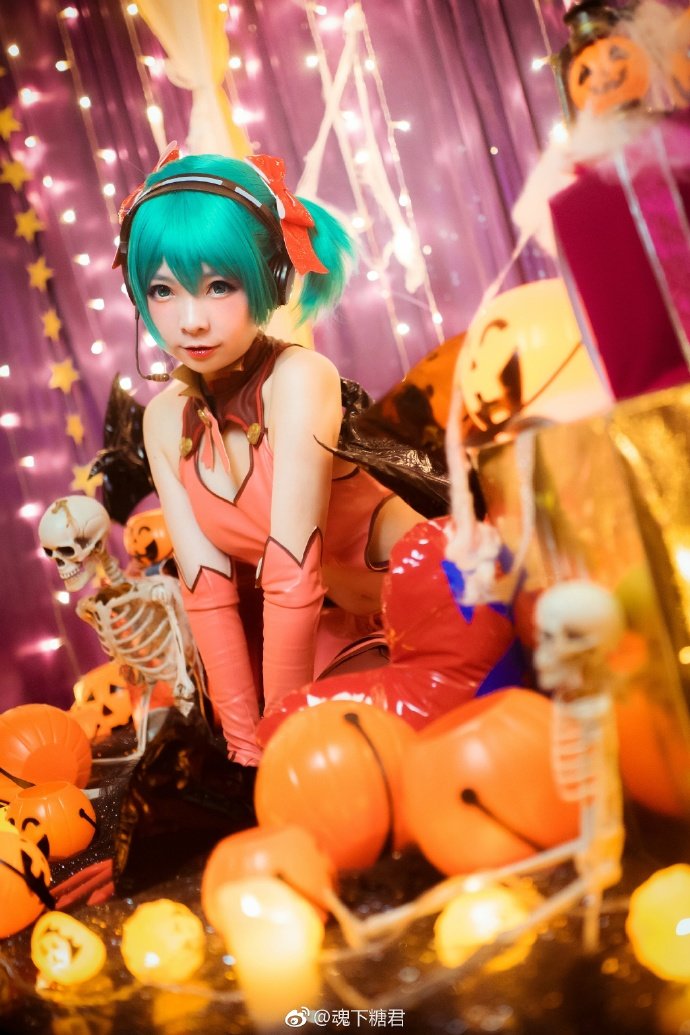 Hatsune Miku Halloween 2017 Cosplay By 魂下糖君 8