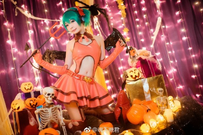 Hatsune Miku Halloween 2017 Cosplay By 魂下糖君 9