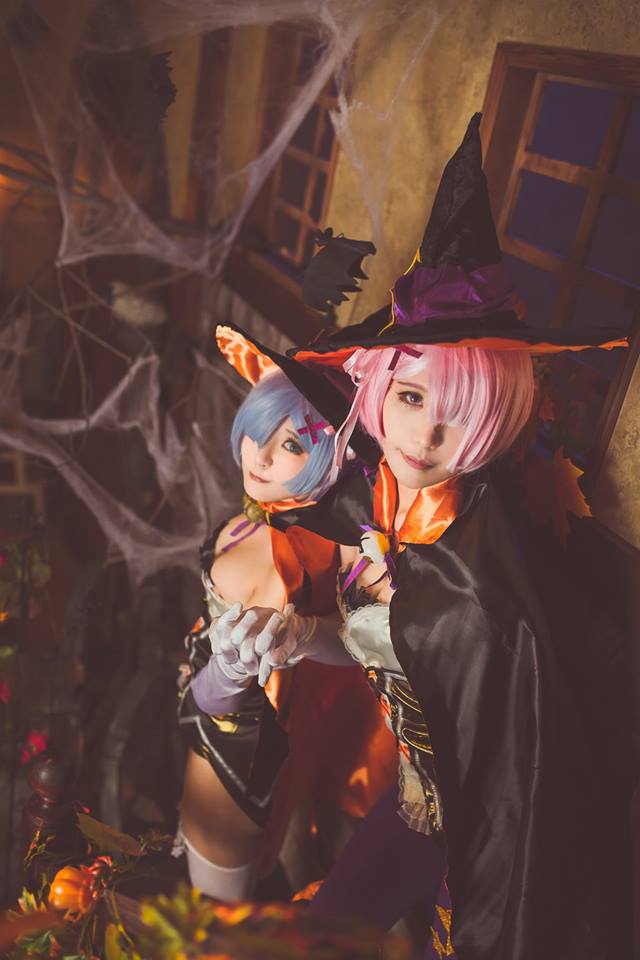 Re Zero Rem And Ram Halloween Cosplay 0002