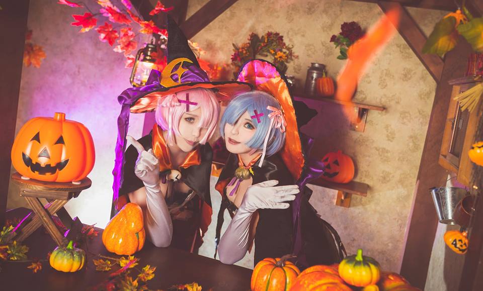 Re Zero Rem And Ram Halloween Cosplay 0004
