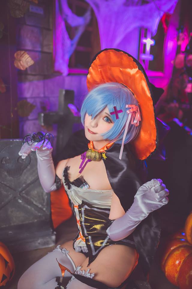 Re Zero Rem And Ram Halloween Cosplay 0005
