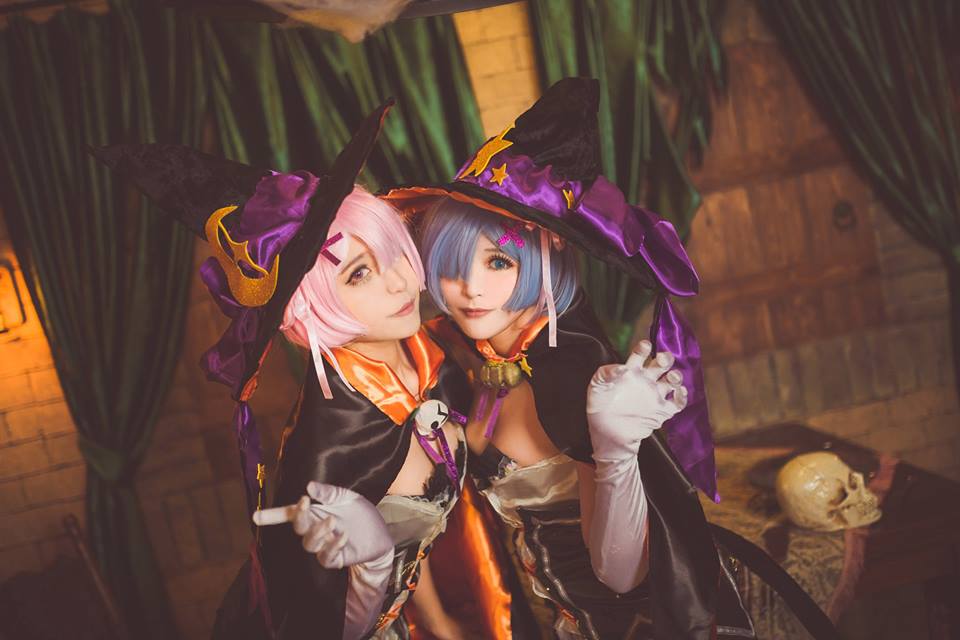 Re Zero Rem And Ram Halloween Cosplay 0011