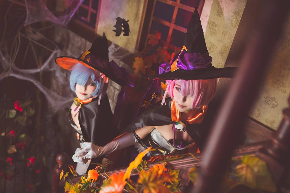 Re Zero Rem And Ram Halloween Cosplay 0012