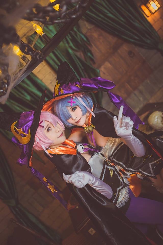 Re Zero Rem And Ram Halloween Cosplay 0013