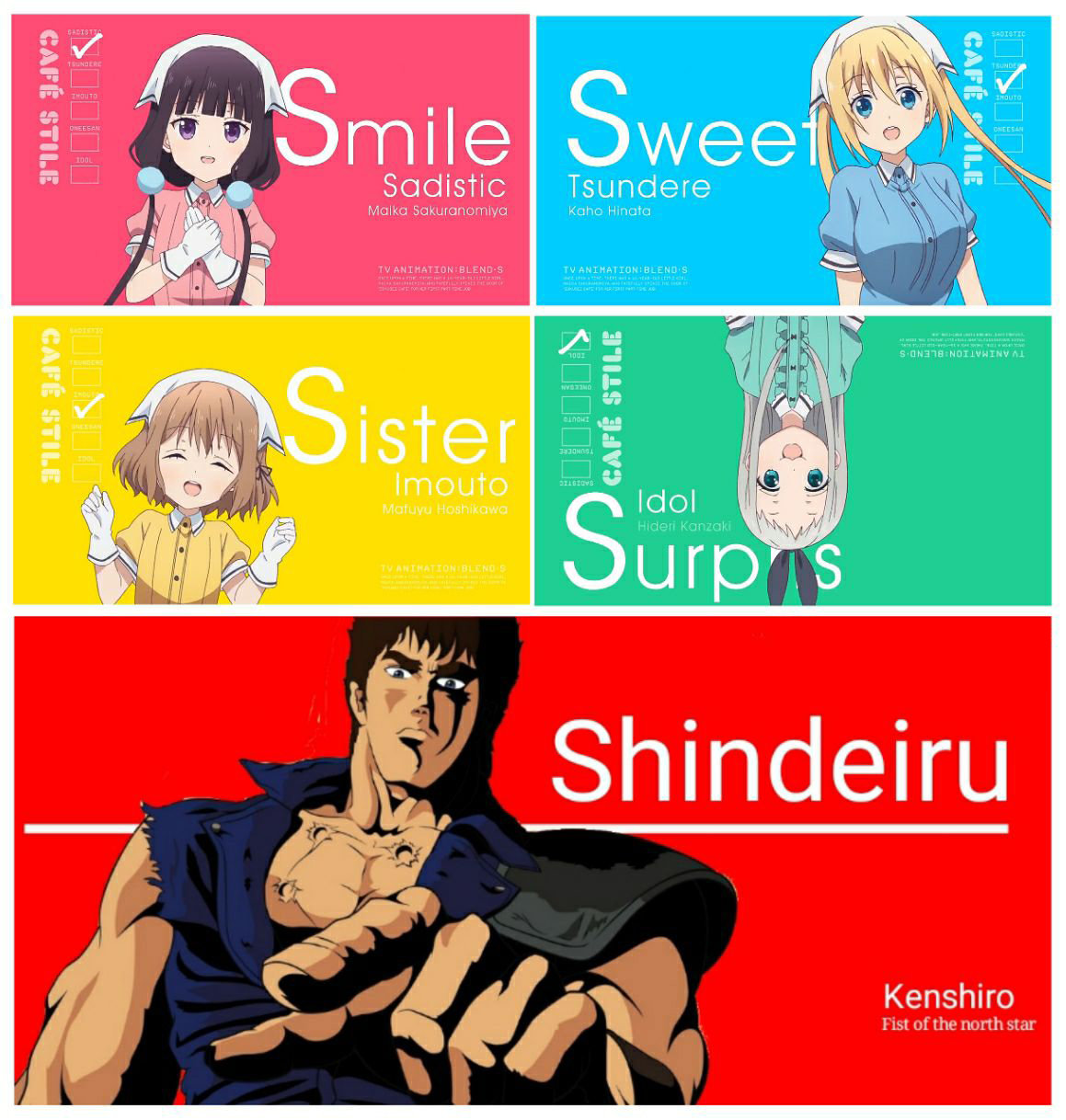 anime memes and blend s