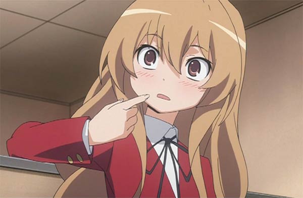 Taiga Anime Gesture Pointing To Self
