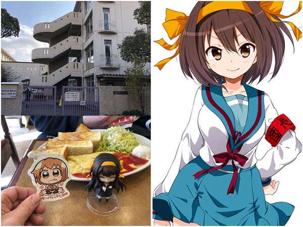 Visiting Haruhi holy land sites
