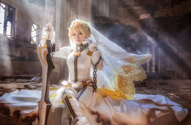 Fate Grand Order Busty Nero Claudius Cosplay 0013