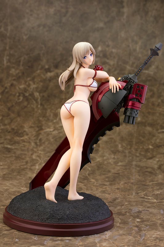 God Eater 2 Alisa Ilinichina Amiella White Swimsuit Anime Figure 0006