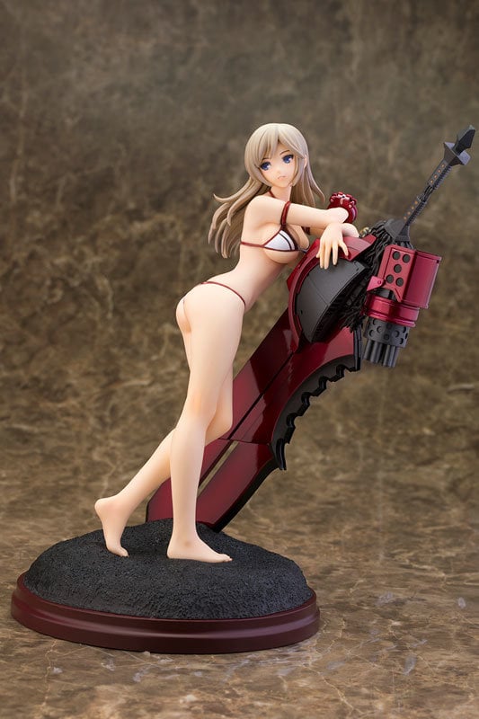 God Eater 2 Alisa Ilinichina Amiella White Swimsuit Anime Figure 0007