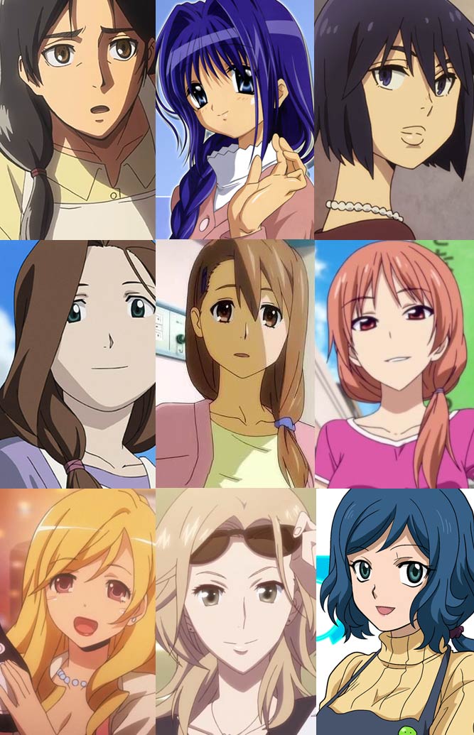 the six kinds of Anime Mothers
