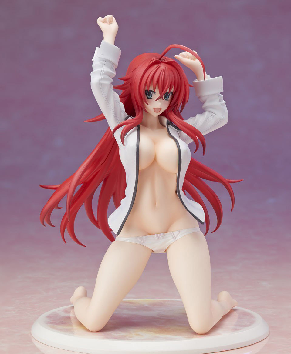 High School DxD BorN Rias Gremory Gokubi Girls Glamorous Figure Nude Skin Y Shirt 0001
