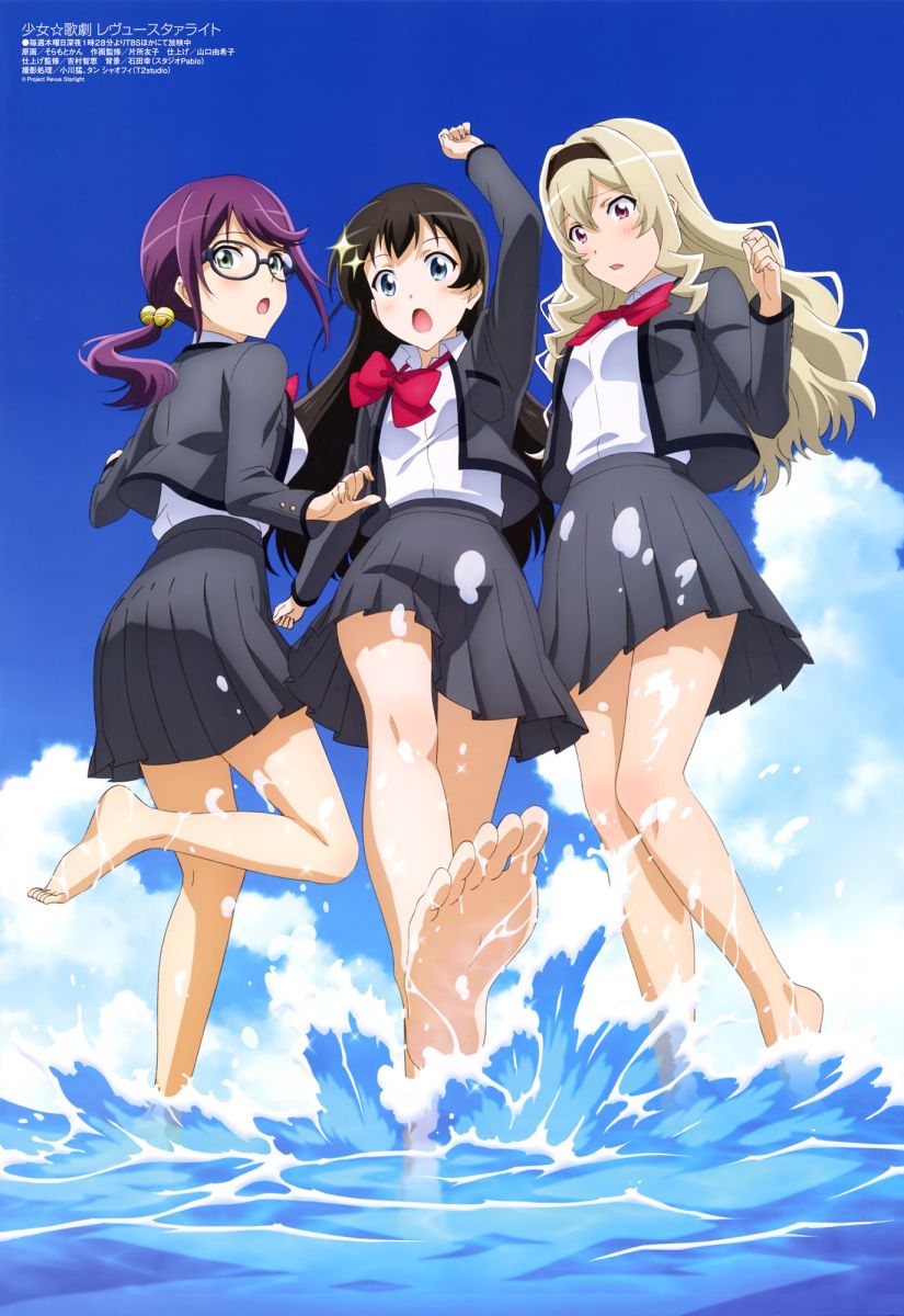 Megami Magazine September 2018 Anime Posters Shoujo Kageki Revue Starlight