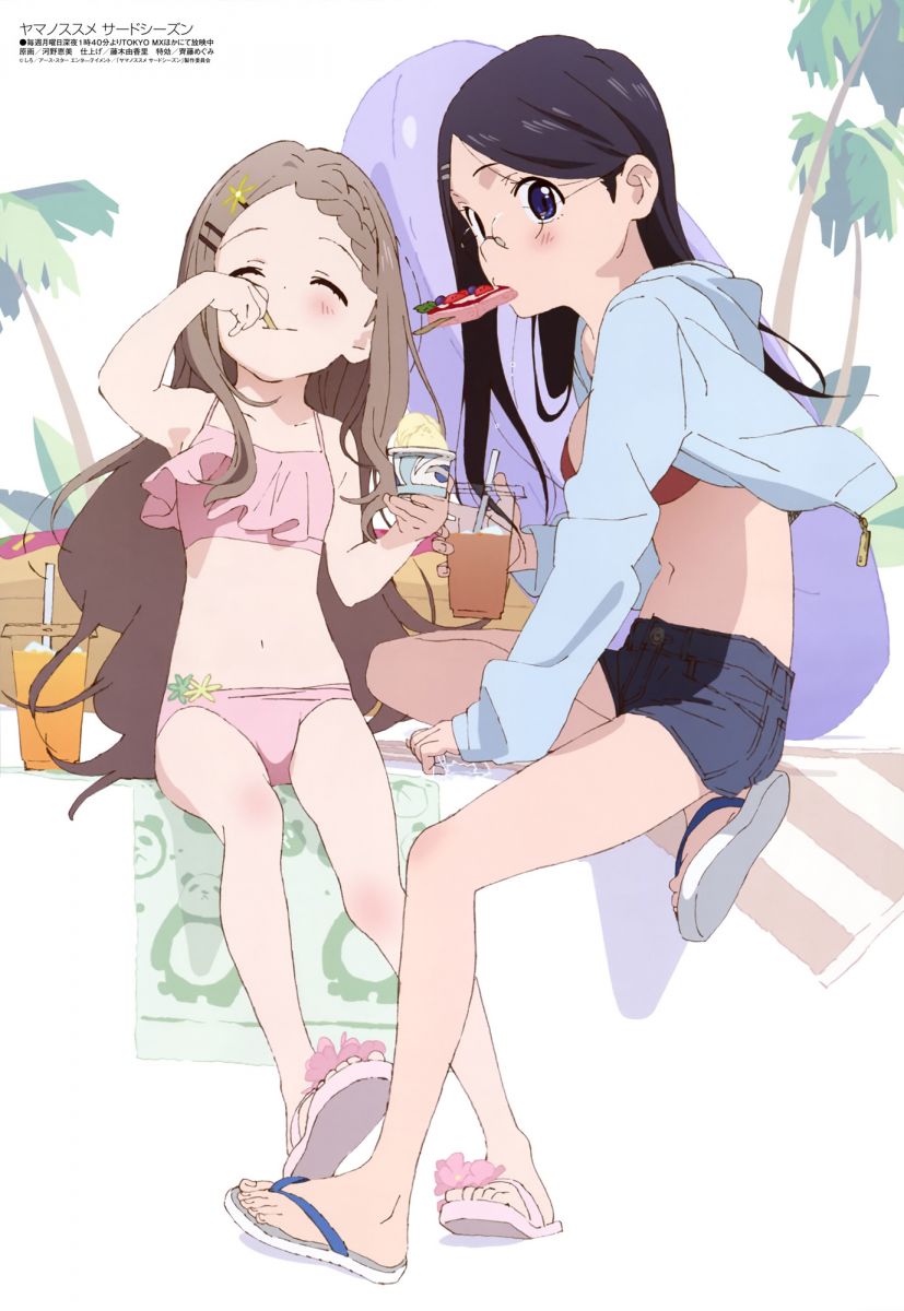 Megami Magazine September 2018 Anime Posters Yama No Susume