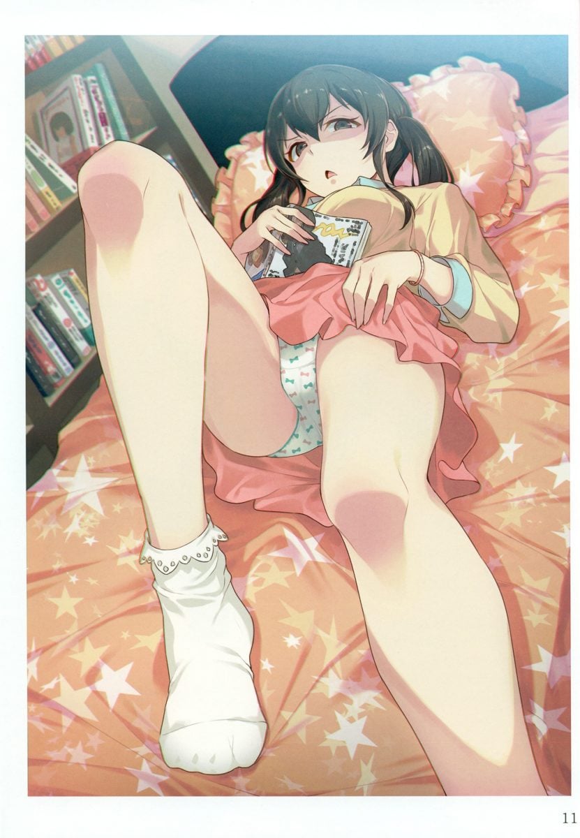 Iyanakao Sarenagara Opantsu Misete Moraitai Hon Okawari Art Book 0012