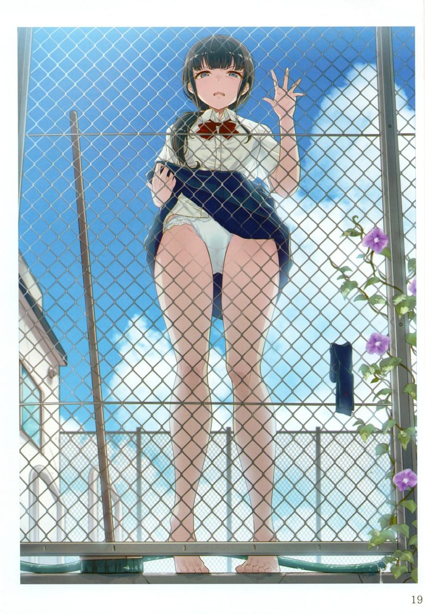 Iyanakao Sarenagara Opantsu Misete Moraitai Hon Okawari Art Book 0020