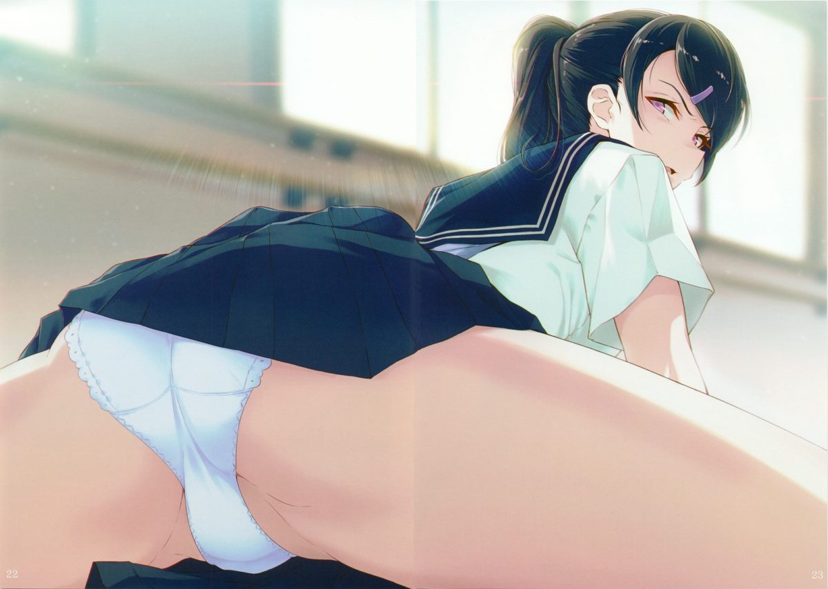 Iyanakao Sarenagara Opantsu Misete Moraitai Hon Okawari Art Book 0023