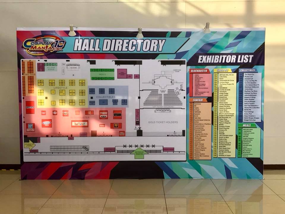 Cosplay Mania Hall List